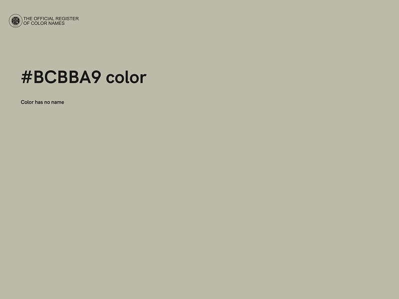 #BCBBA9 color image