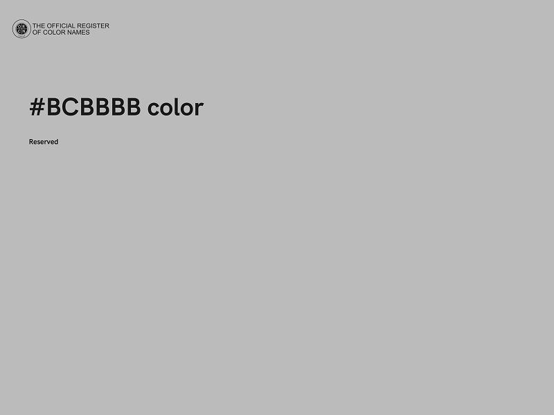 #BCBBBB color image