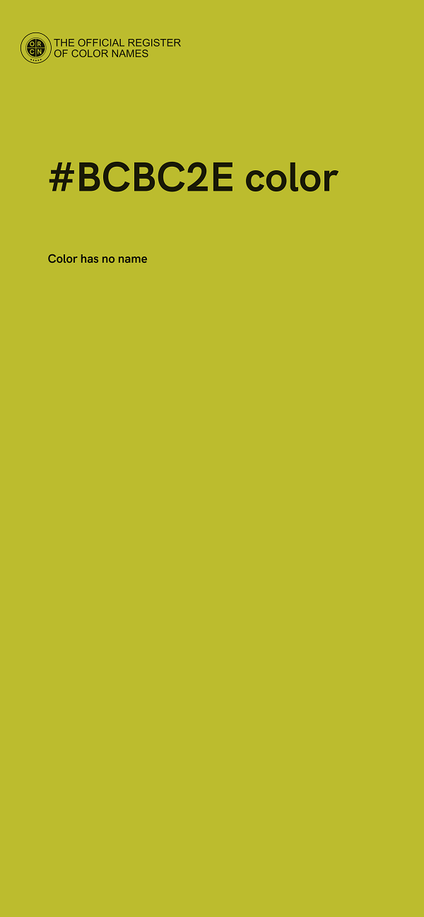 #BCBC2E color image