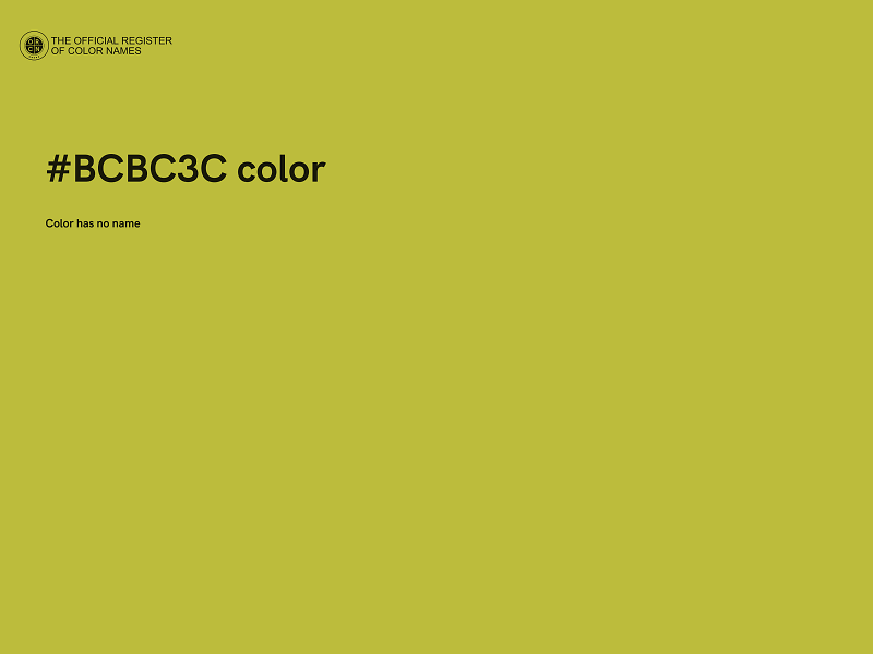 #BCBC3C color image