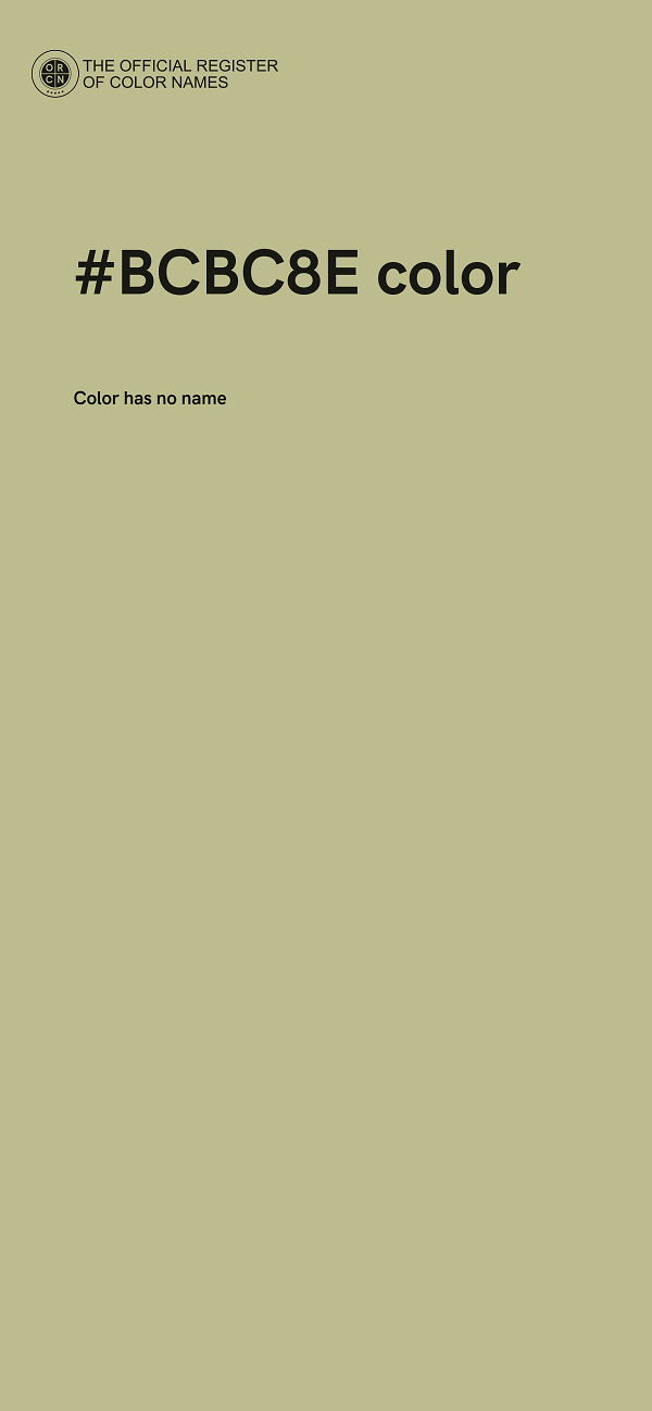 #BCBC8E color image