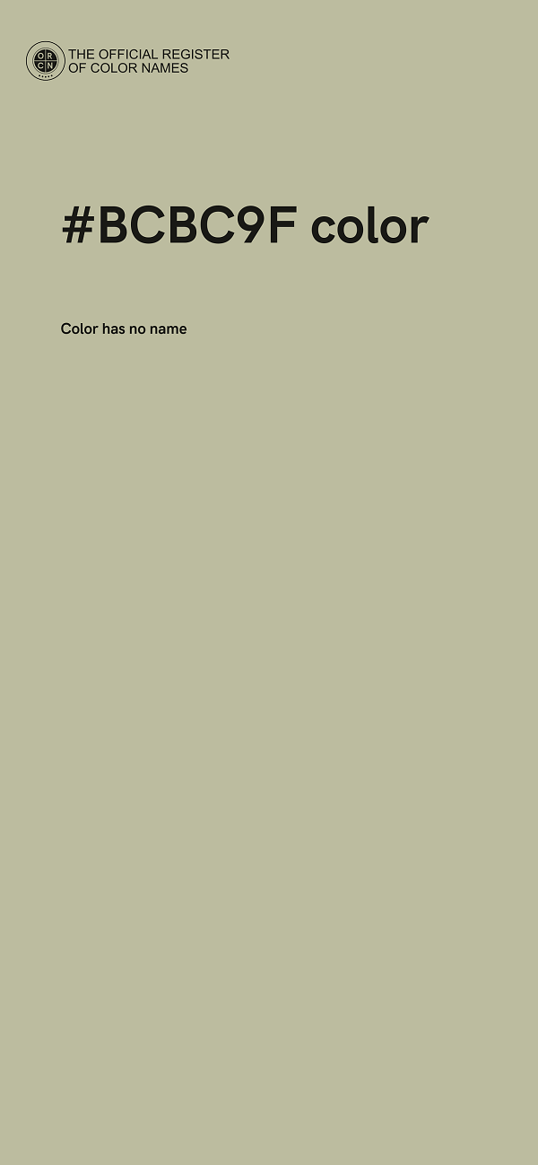 #BCBC9F color image