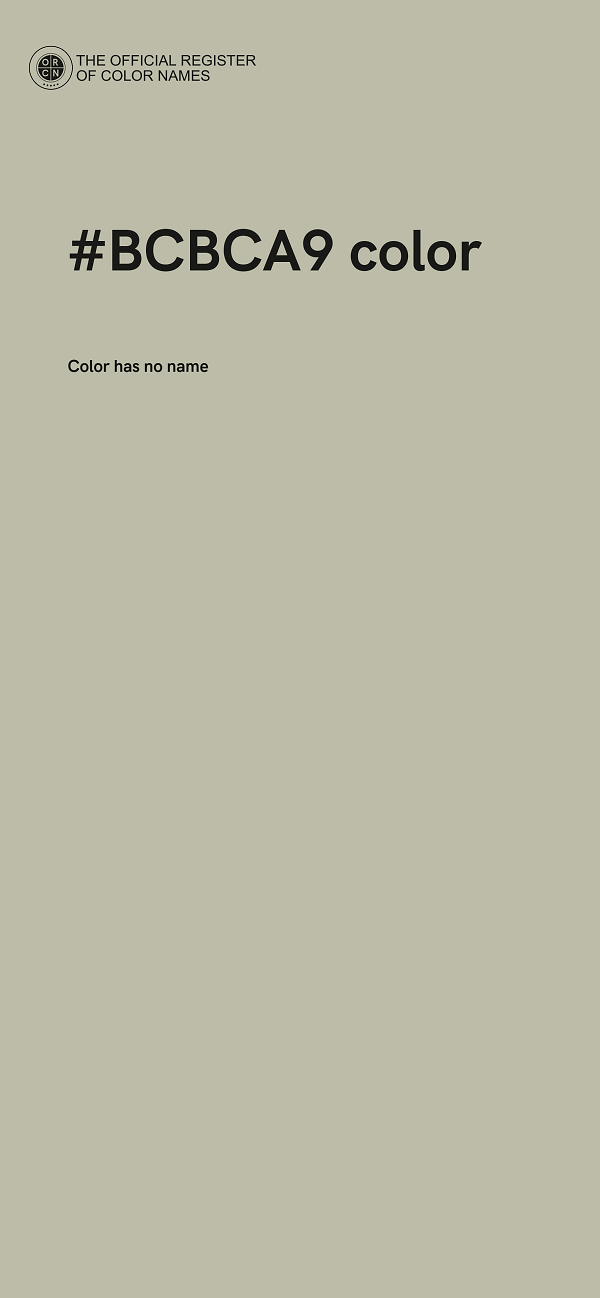 #BCBCA9 color image