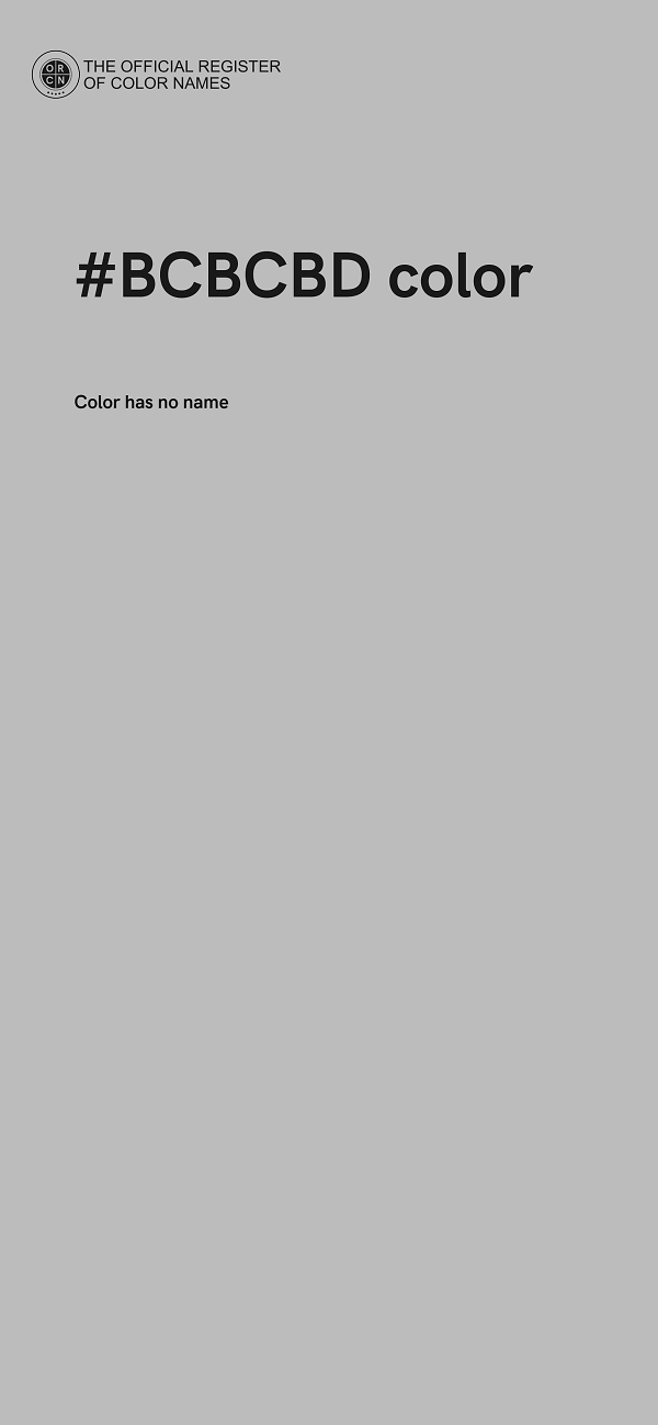 #BCBCBD color image