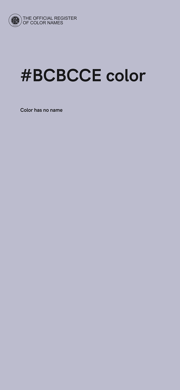 #BCBCCE color image