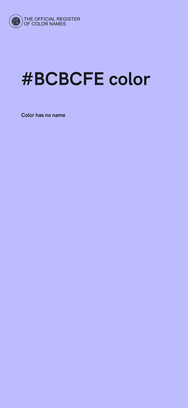 #BCBCFE color image