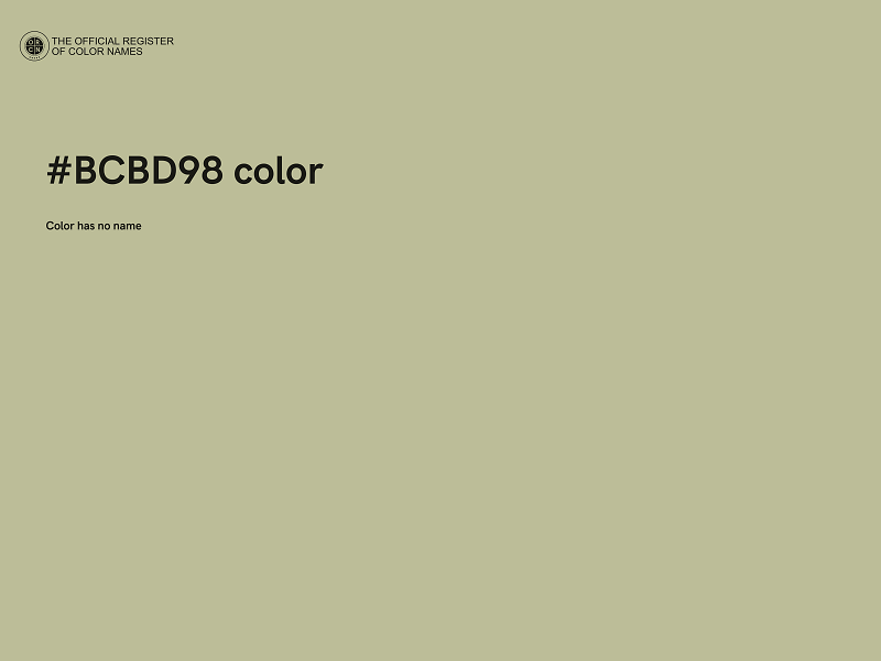 #BCBD98 color image