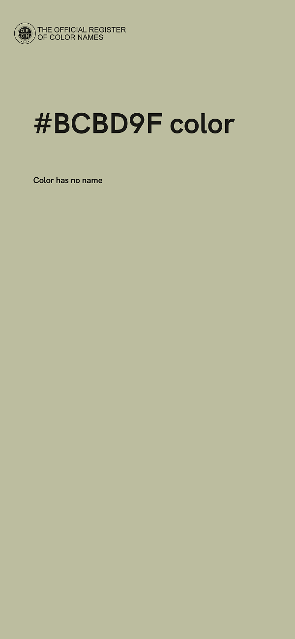 #BCBD9F color image