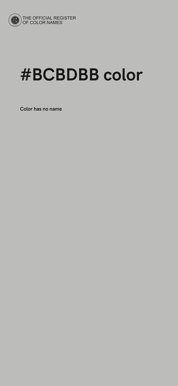 #BCBDBB color image
