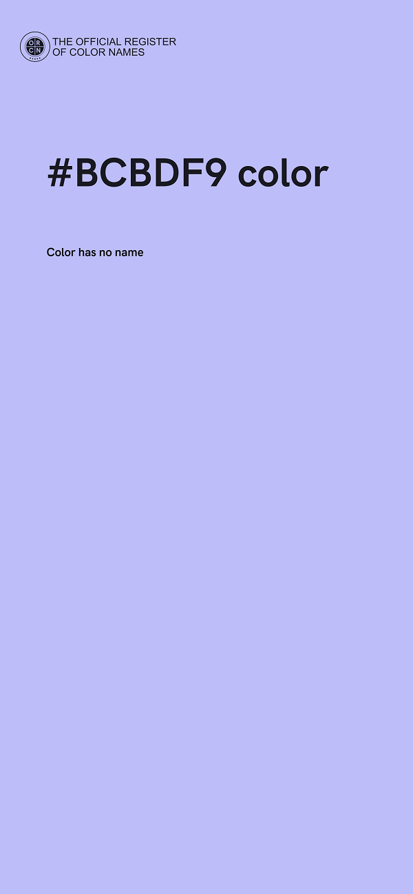 #BCBDF9 color image