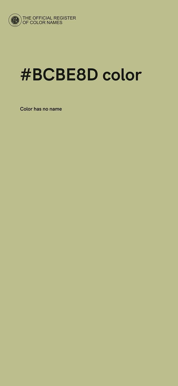 #BCBE8D color image