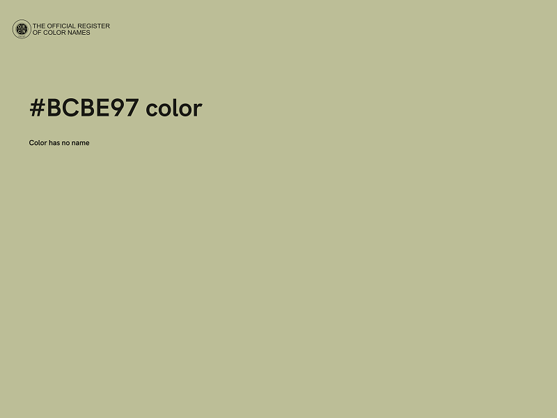 #BCBE97 color image