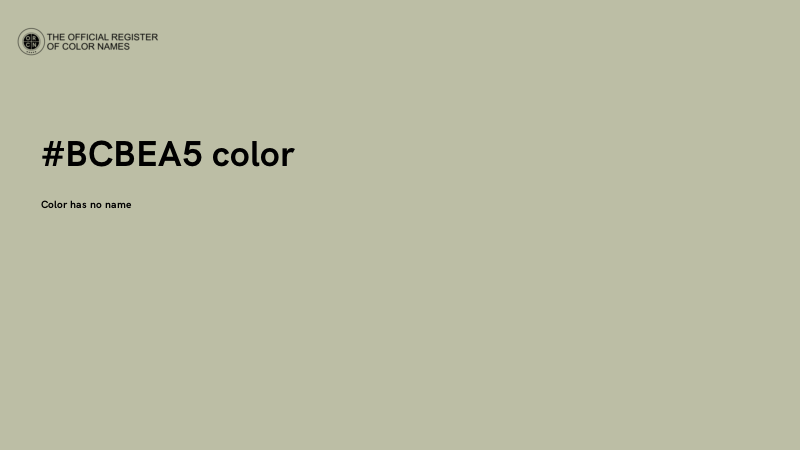 #BCBEA5 color image
