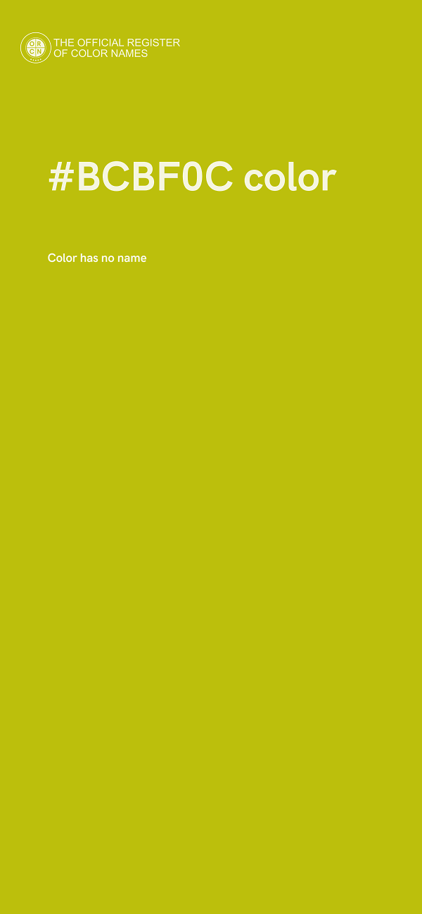#BCBF0C color image