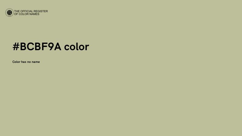 #BCBF9A color image
