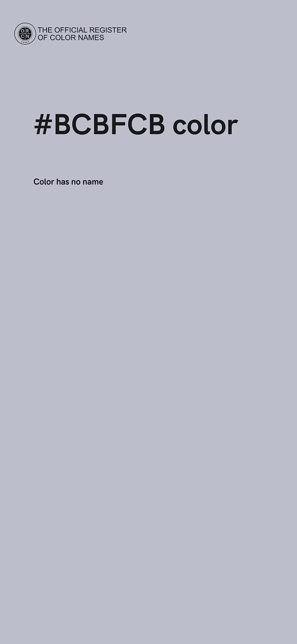 #BCBFCB color image