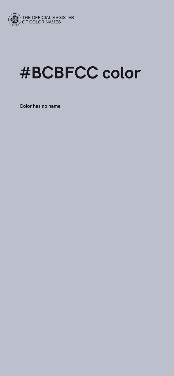#BCBFCC color image