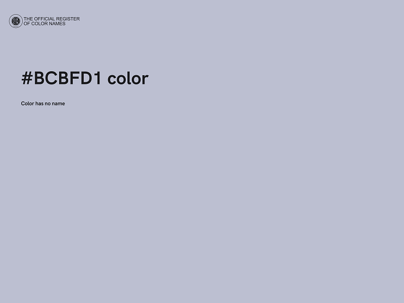 #BCBFD1 color image