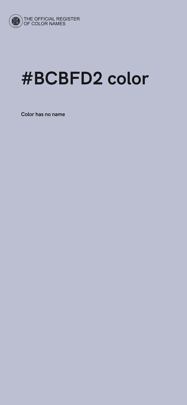 #BCBFD2 color image