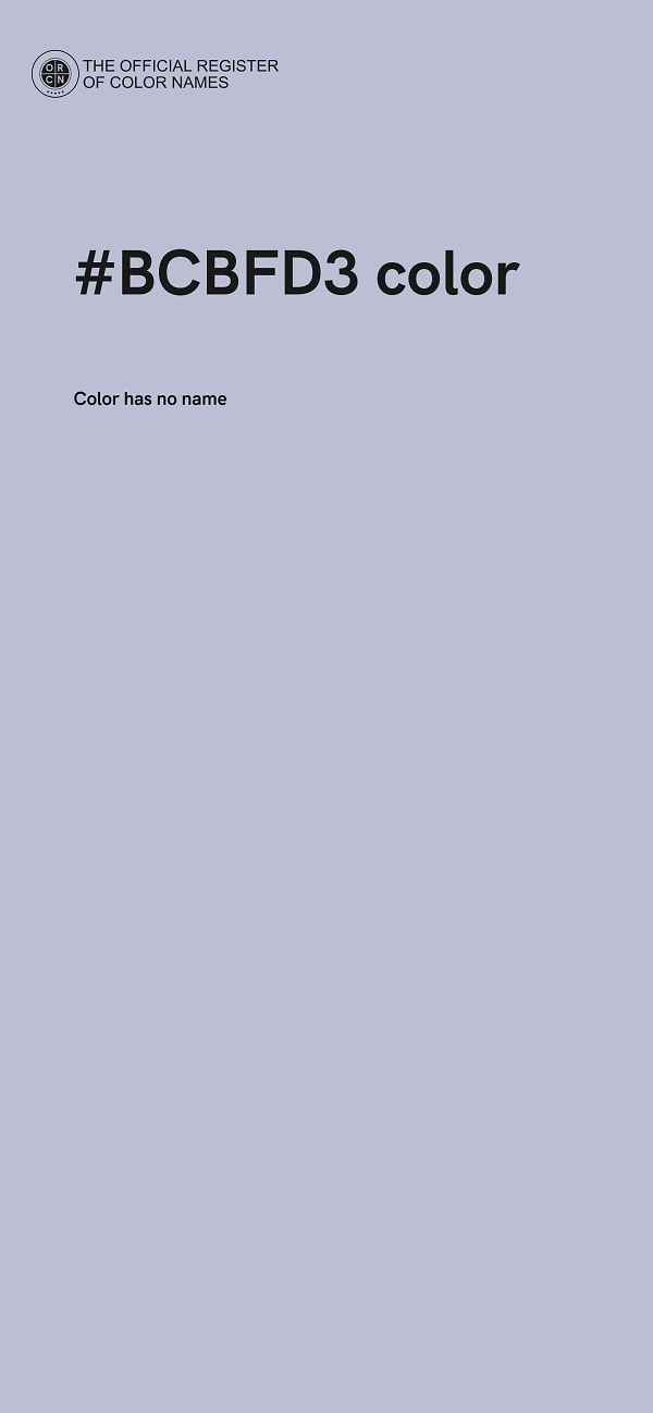 #BCBFD3 color image
