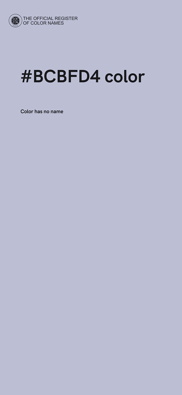 #BCBFD4 color image