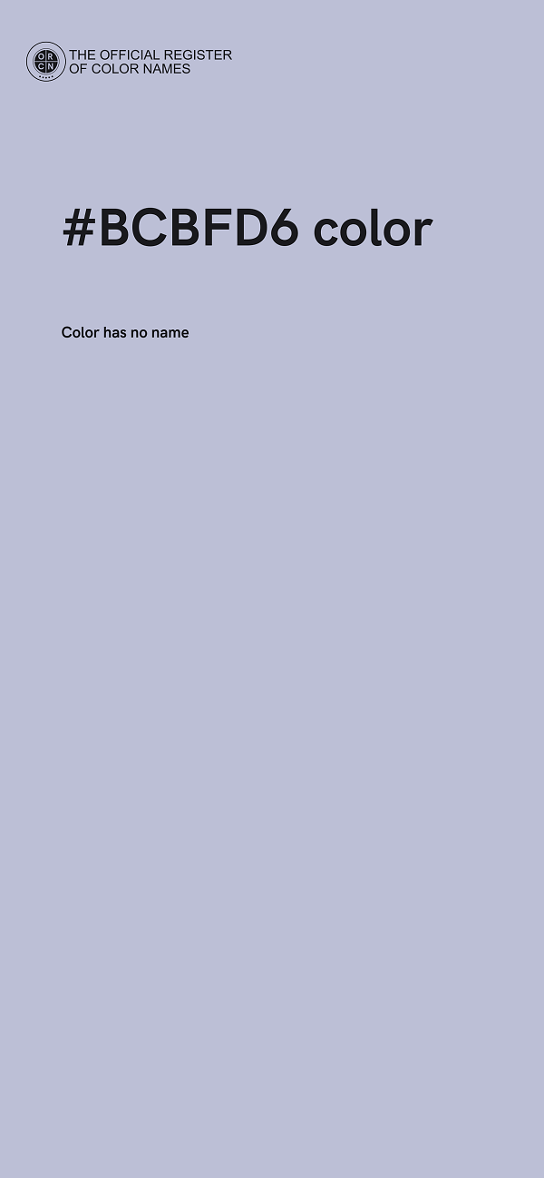 #BCBFD6 color image