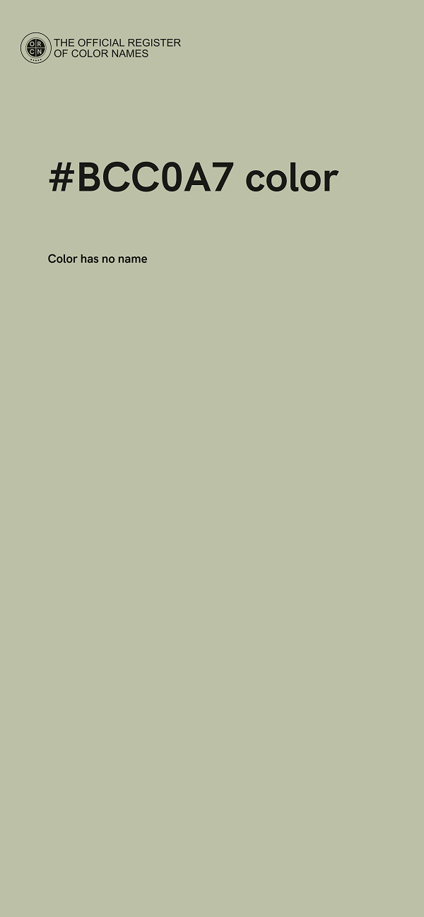 #BCC0A7 color image