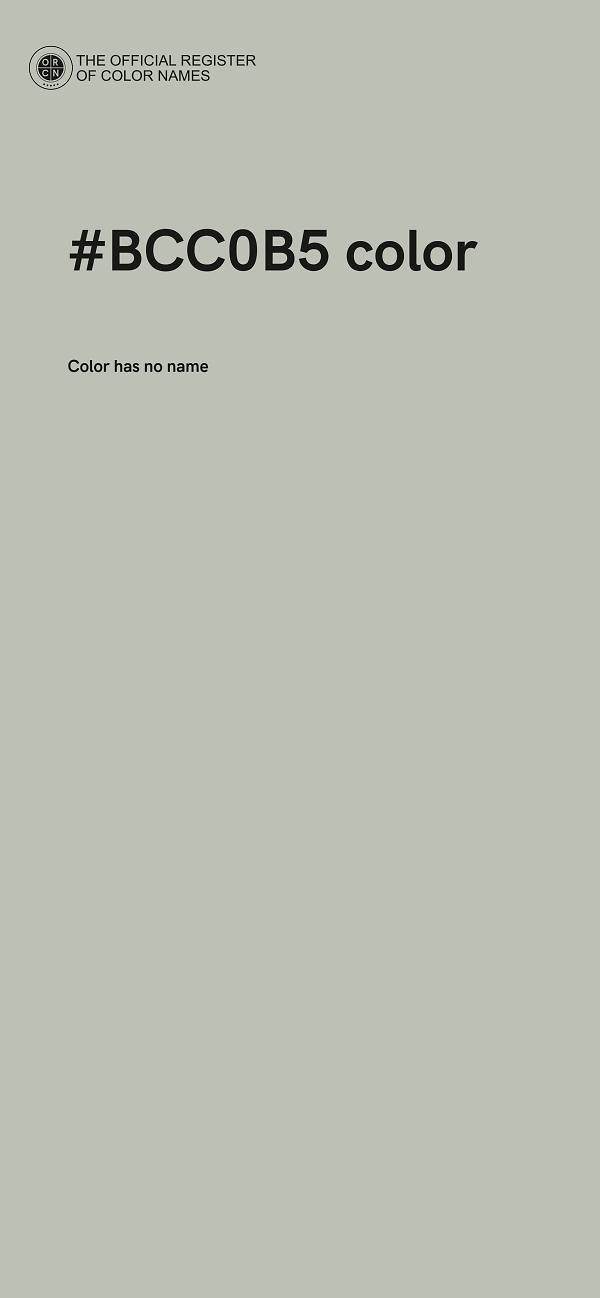 #BCC0B5 color image