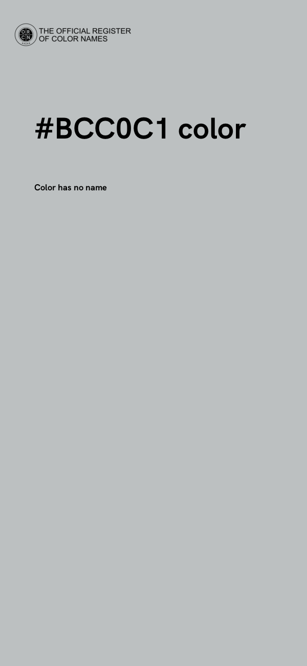 #BCC0C1 color image