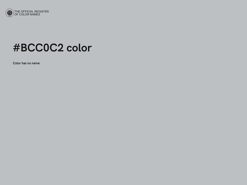 #BCC0C2 color image