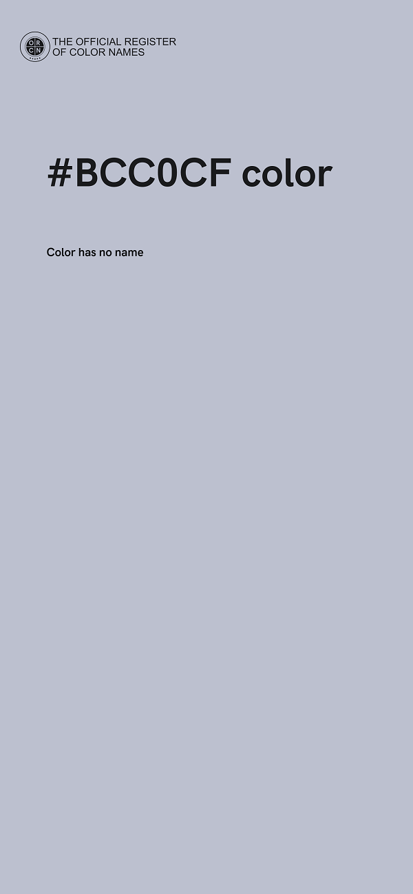 #BCC0CF color image