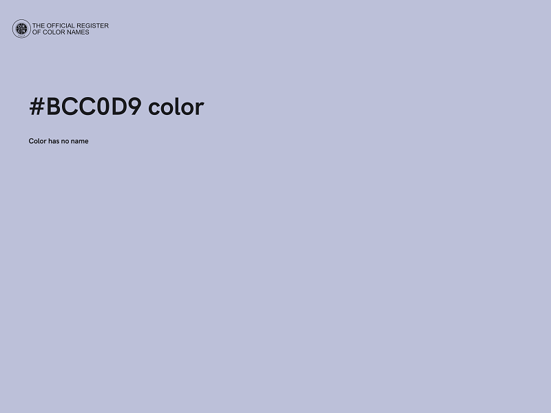 #BCC0D9 color image