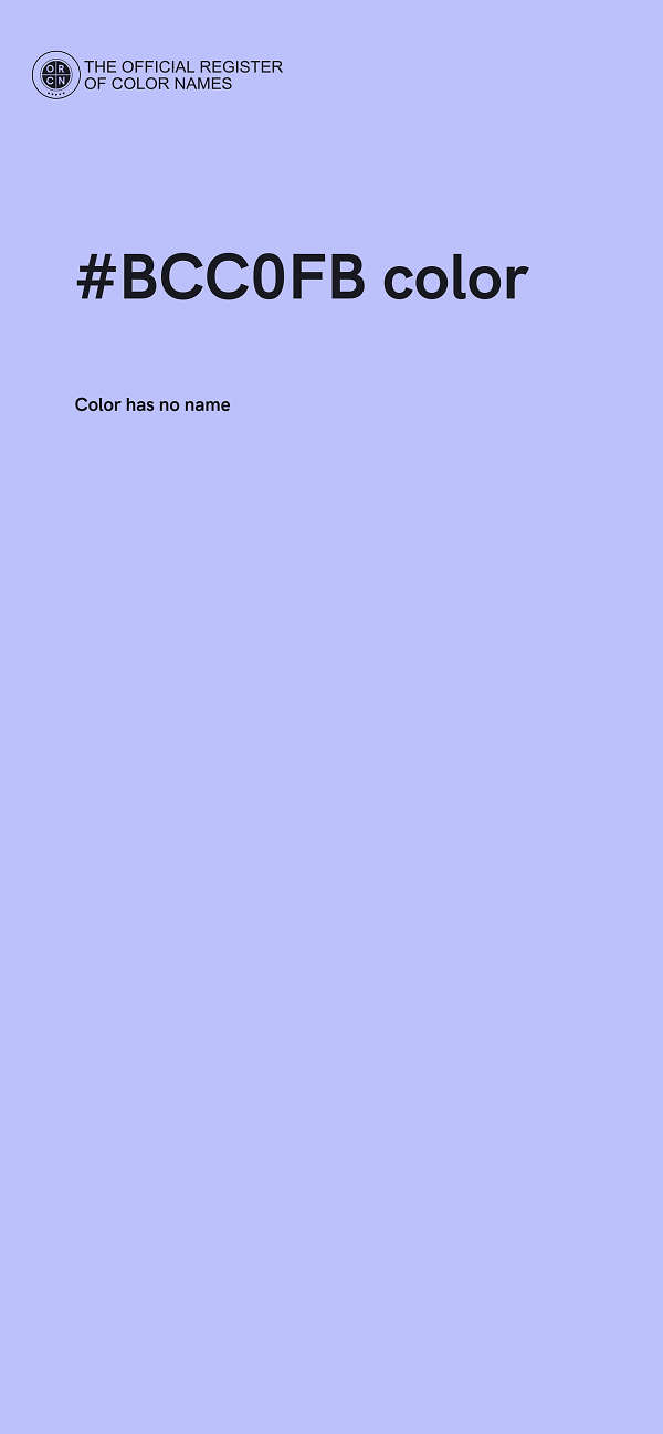#BCC0FB color image