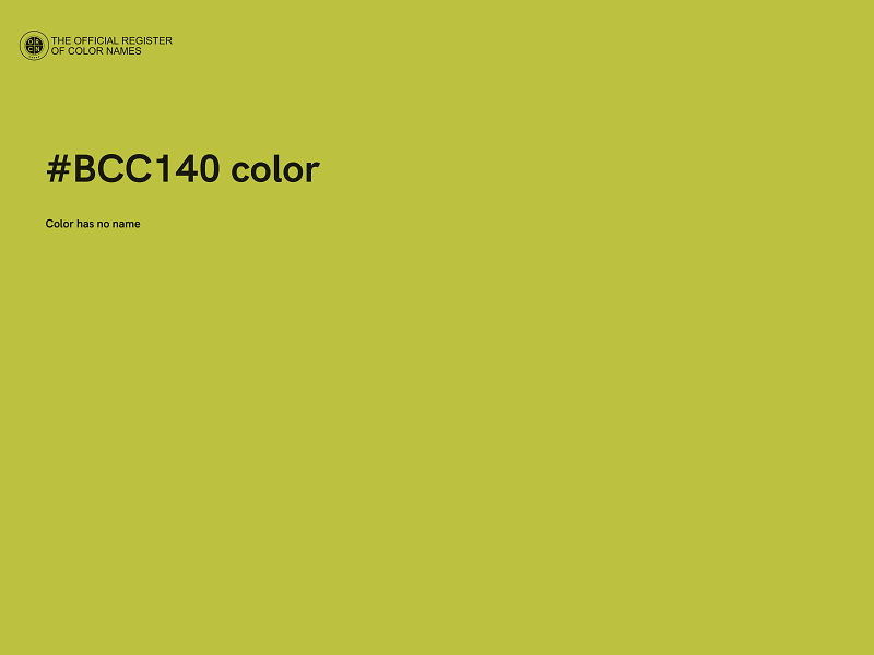 #BCC140 color image