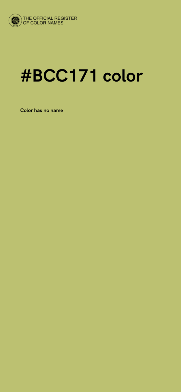 #BCC171 color image