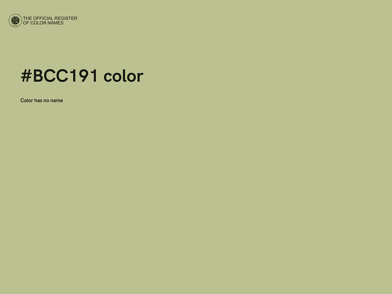 #BCC191 color image