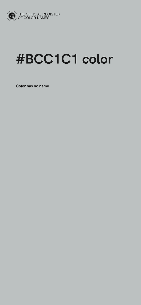 #BCC1C1 color image