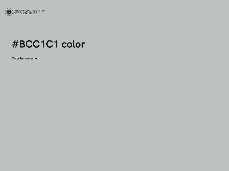 #BCC1C1 color image