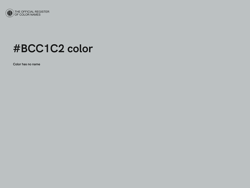 #BCC1C2 color image