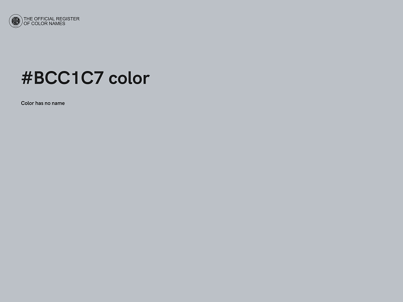 #BCC1C7 color image