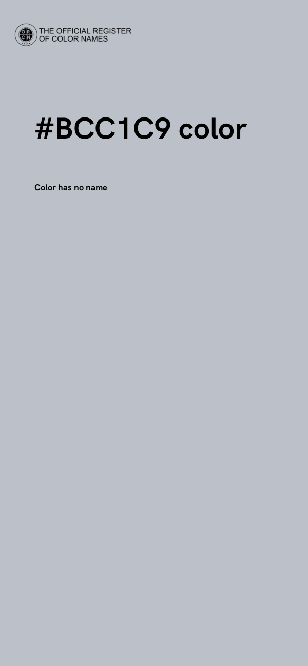#BCC1C9 color image