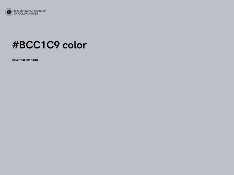 #BCC1C9 color image