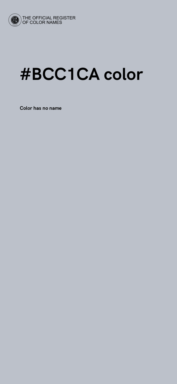 #BCC1CA color image