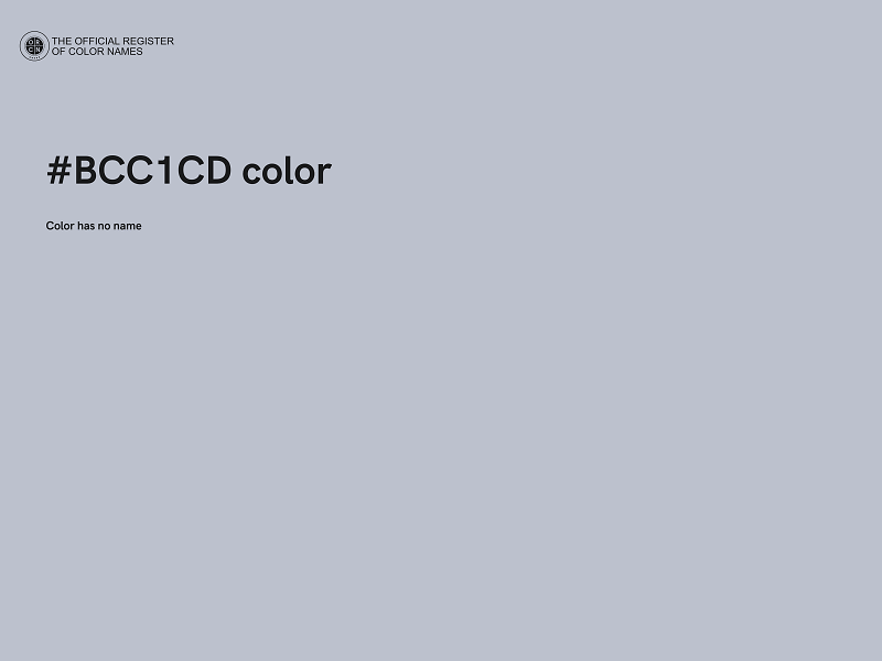 #BCC1CD color image