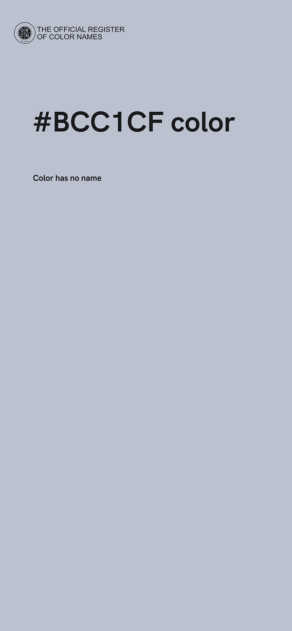 #BCC1CF color image