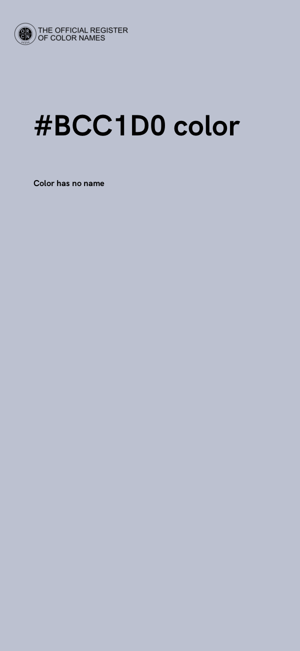 #BCC1D0 color image