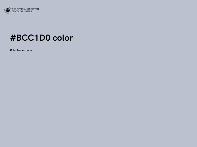 #BCC1D0 color image