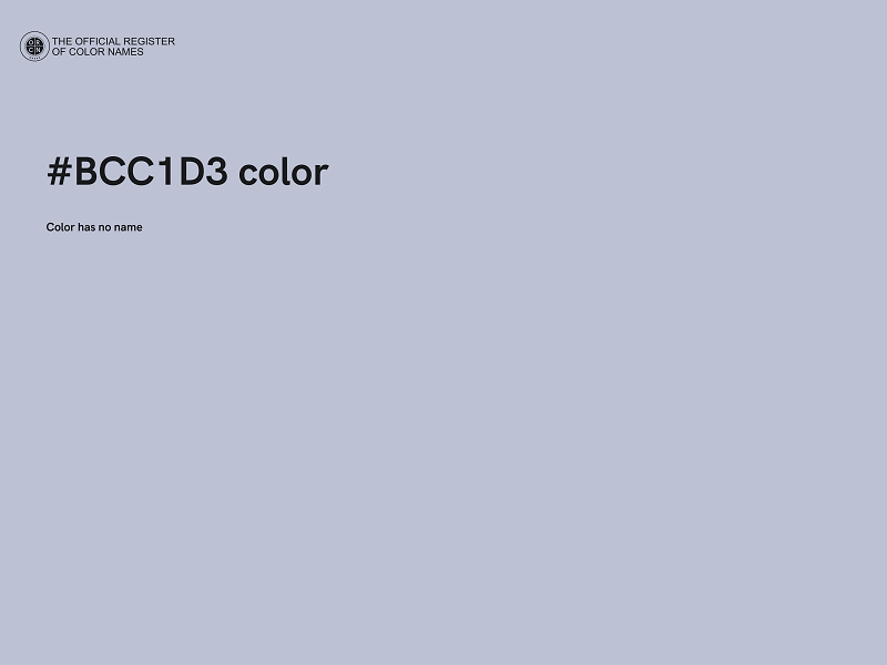 #BCC1D3 color image