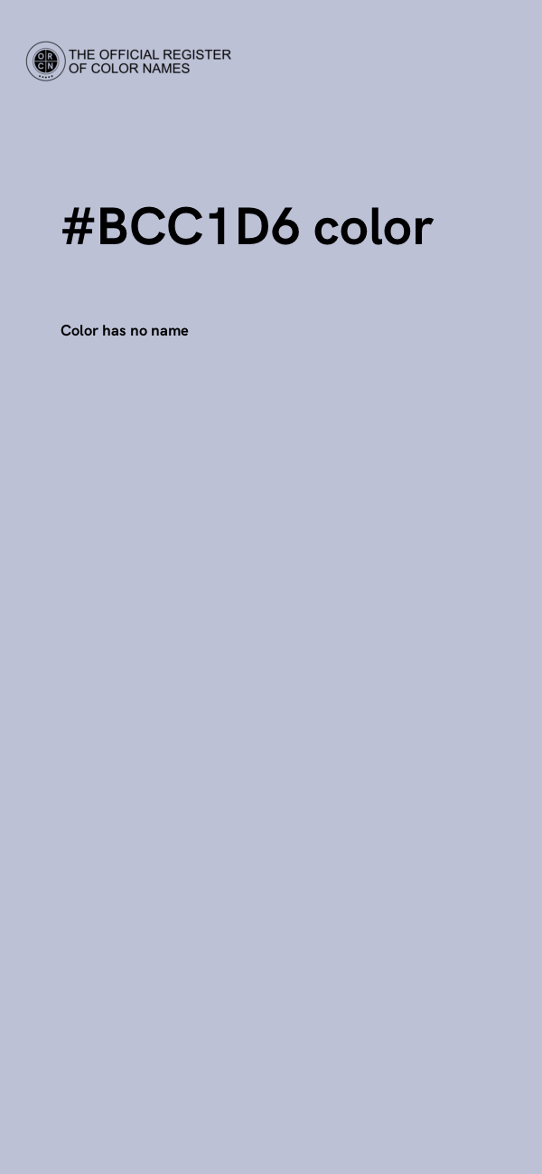 #BCC1D6 color image