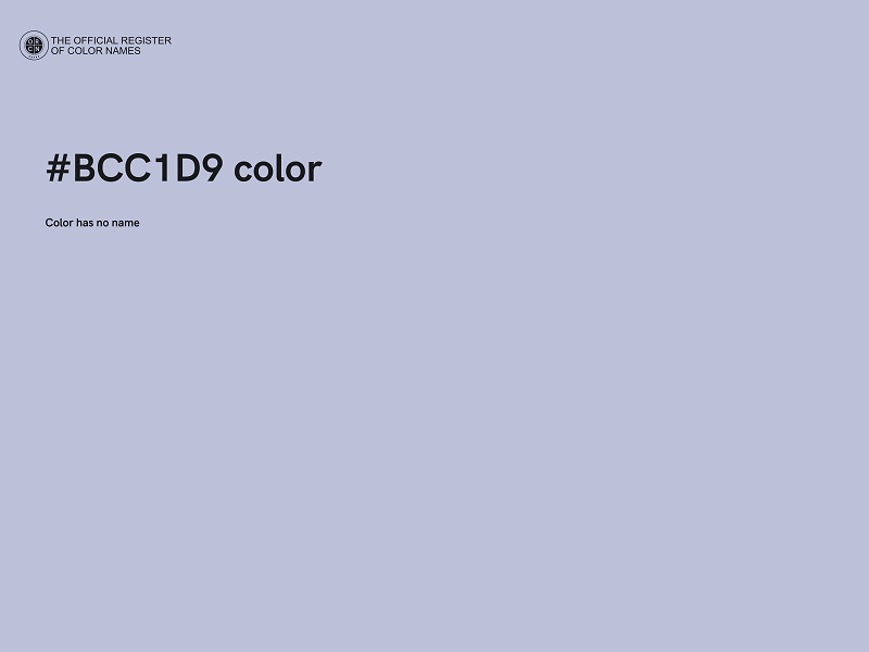 #BCC1D9 color image